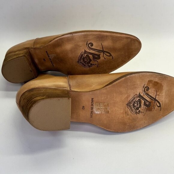 Free People Charm Double V Ankle Boot for Women Size 40 in Tan Leather Urban - Picture 10 of 10